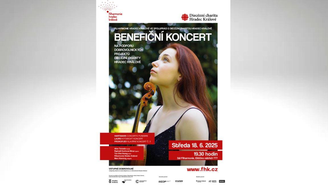 Benefiční koncert v hradecké Filharmonii podpoří dobrovolnické projekty