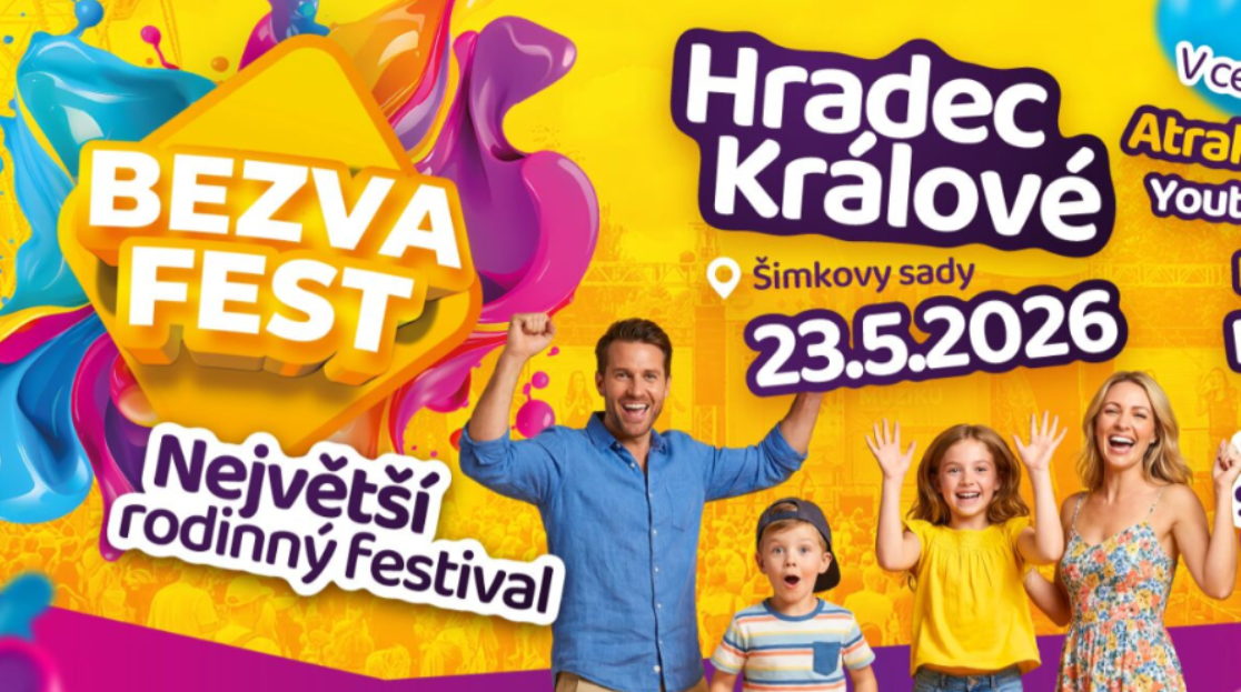 Bezva Fest míří do Hradce Králové: Hudební hvězdy, YouTube celebrity a zábava pro celou rodinu