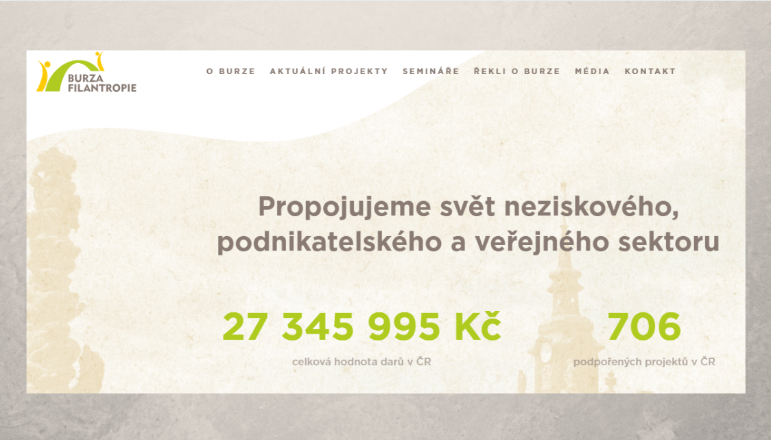 Burza filantropie počtvrté, kraj znovu propojí soukromý a neziskový sektor