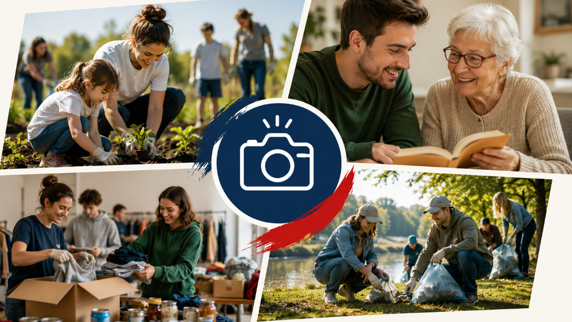 Dobrovolnictví očima těch, kteří pomáhají. NAD chce vytvořit první českou veřejnou fotobanku