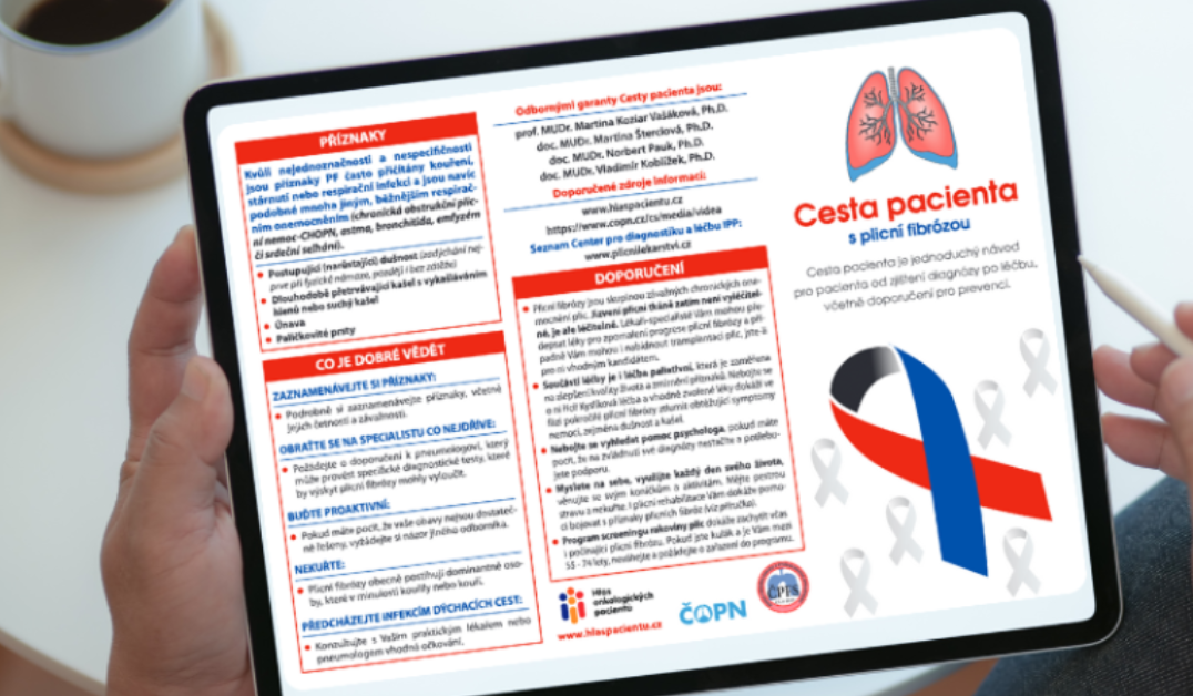 Hlas onkologických pacientů představuje Cestu pacienta s plicní fibrózou  Nemoc lze včas odhalit také v rámci onkologického screeningu