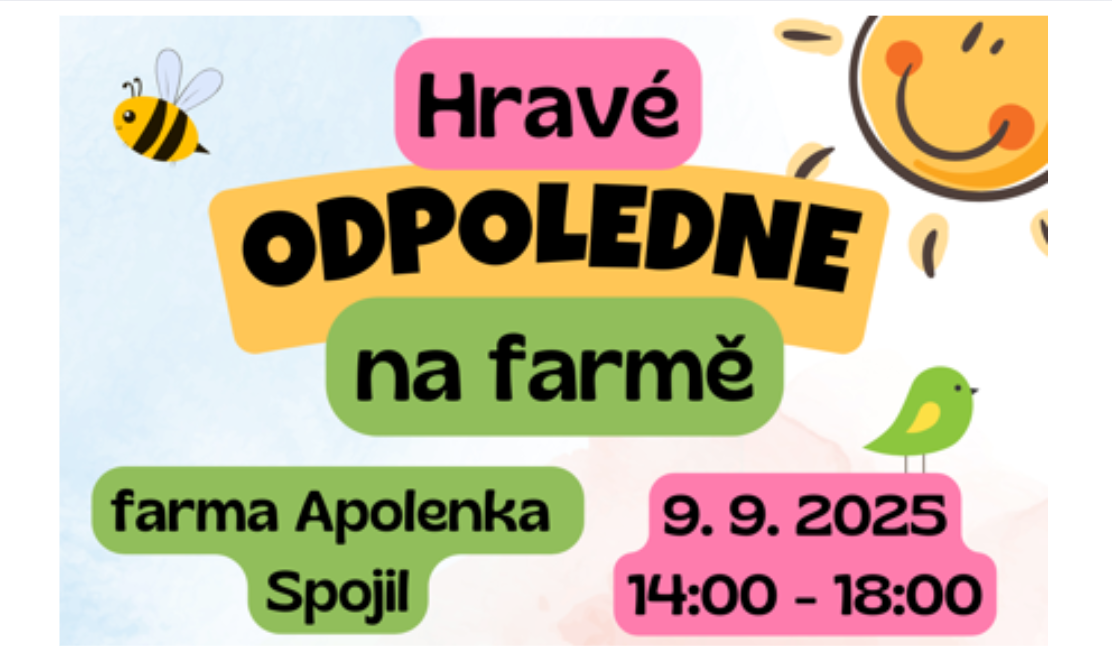 Hravé odpoledne na farmě Apolenka láká na zvířata i MIXLE V Piksle