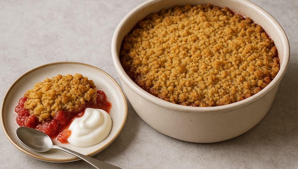 Jahodový crumble: rychlý letní dezert