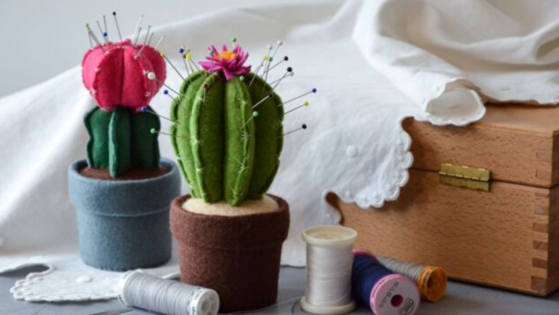 Kaktusový jehelníček: vyrobte si s dětmi roztomilou dekoraci z plsti