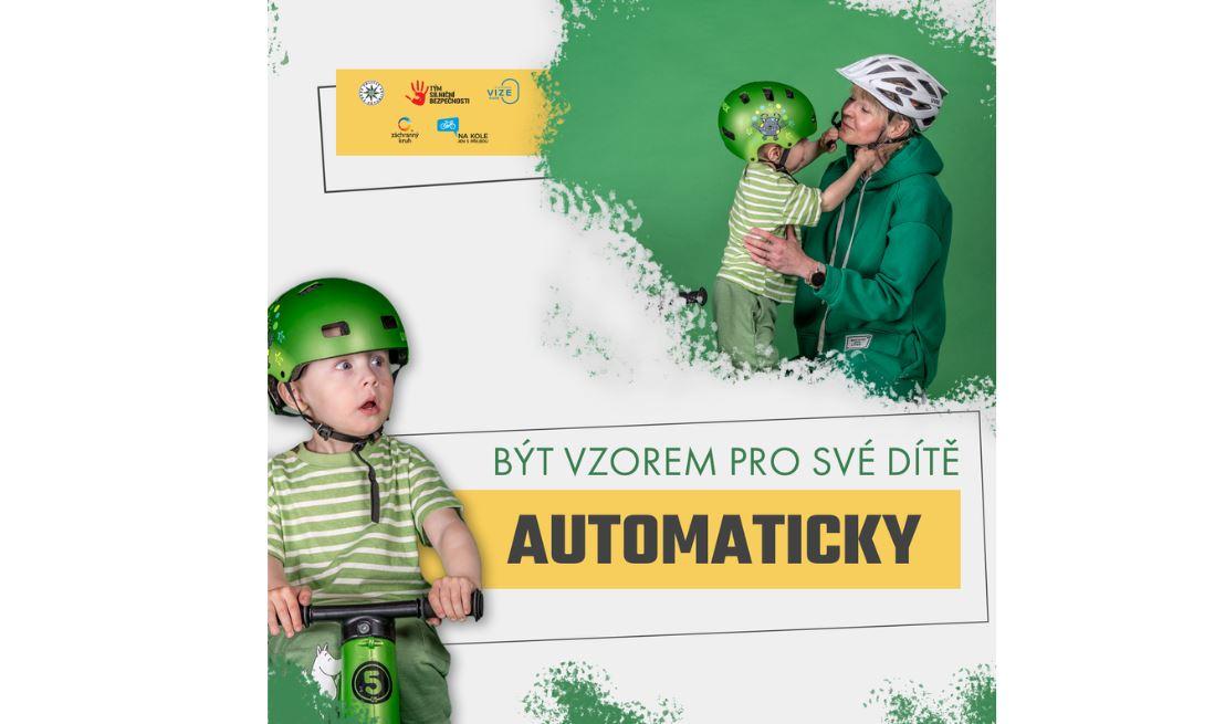 Na kole jen s přilbou: automaticky, každý den. Den cyklistické přilby připomněl, že vzorem jsou i rodiče a prarodiče