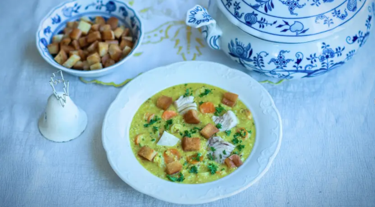 Rybí polévka z kapra