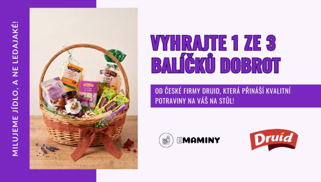 Soutěž s DRUID CZ o dobroty pro celou rodinu skončila