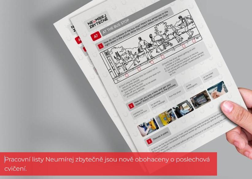 Tým silniční bezpečnosti dál začleňuje dopravní výchovu do výuky středoškoláků. Anglická poslechová cvičení totiž nepomáhají jen s výukou jazyka