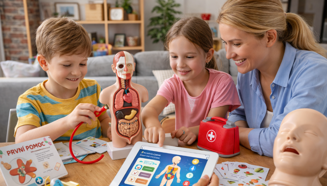 Zdraví jako hra: Jak hravě naučit děti (i sebe) víc o lidském těle a první pomoci