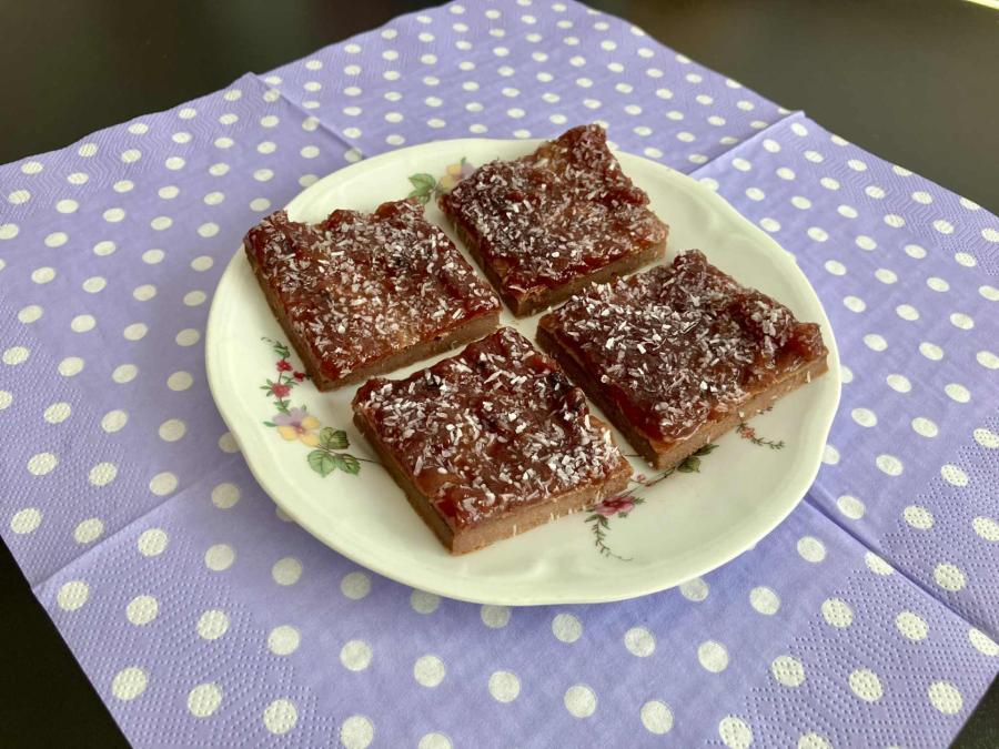 Proteinový koláč s kakaem