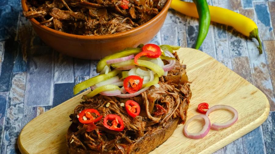 Trhané hovězí maso